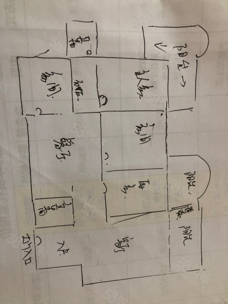 玫瑰花园3室2厅2卫139㎡南北69万