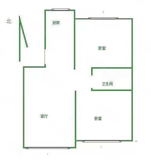 万业辰苑2室2厅1卫101㎡南北52.8万