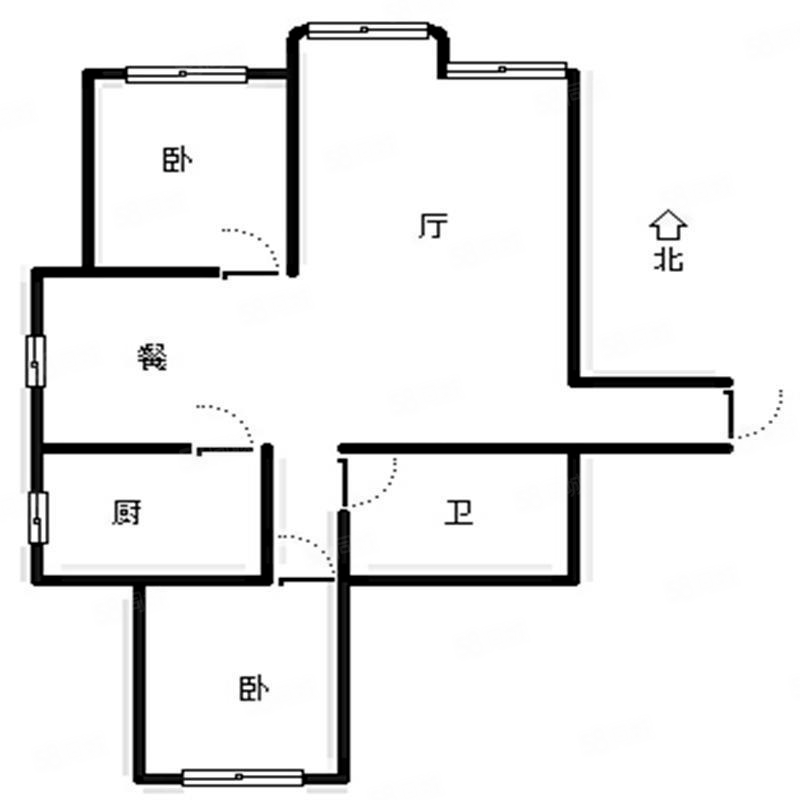 金科名苑2室2厅1卫113.8㎡南北120万