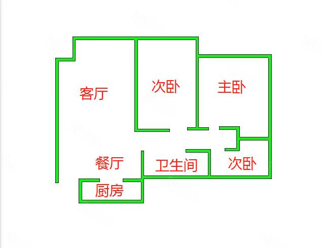 龙山一品3室2厅1卫93㎡南北115万