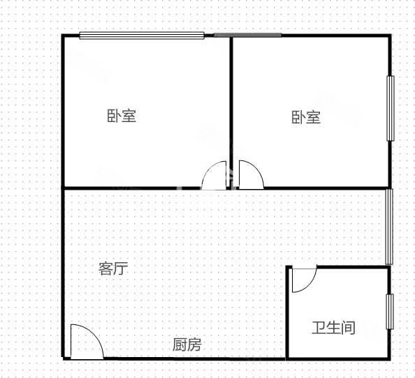 丰泽SOHO(南宁左岸工社小区)2室1厅1卫58.89㎡南123.5万