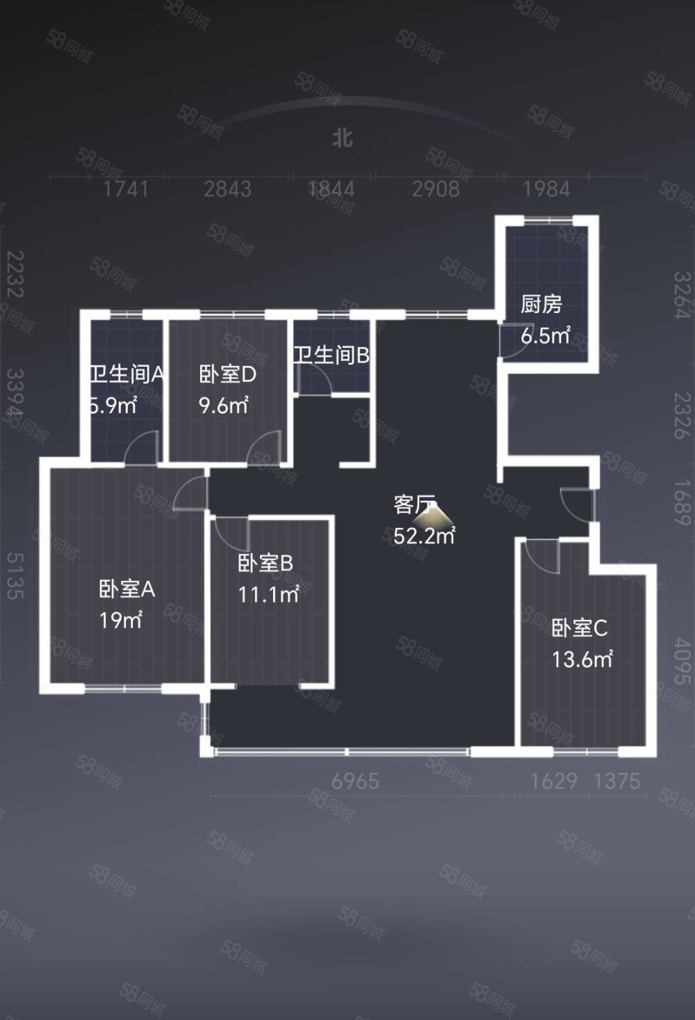 带车位, 楼层,户型方正,南北通透,中房玺悦湾-银川58同城
