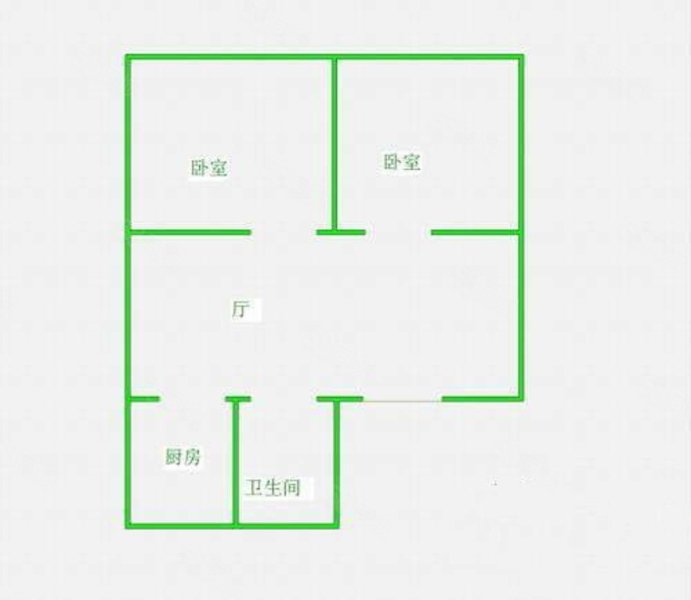 华润橡树湾2室1厅1卫63㎡南北78万