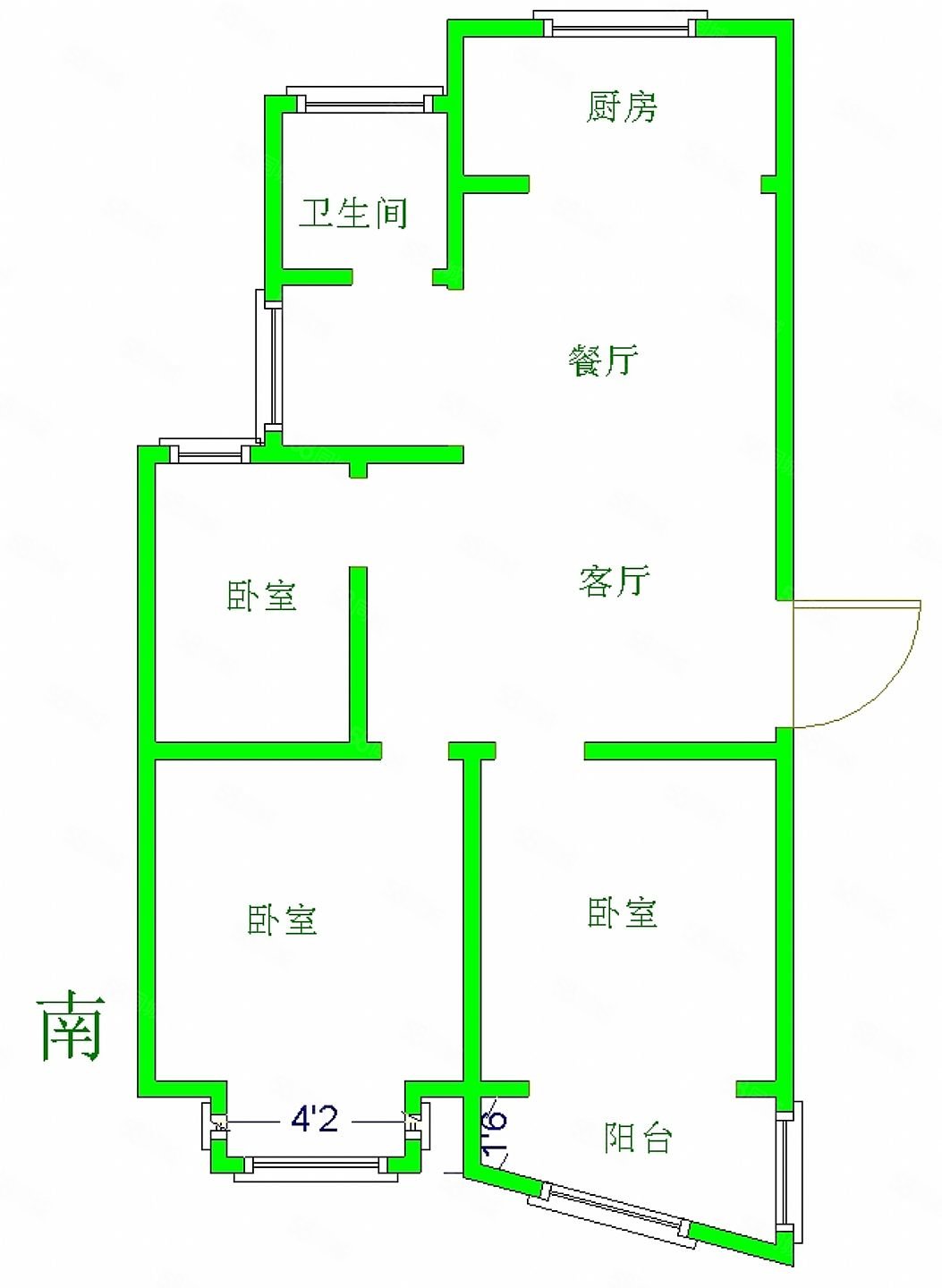 盐城钱江方洲户型图片