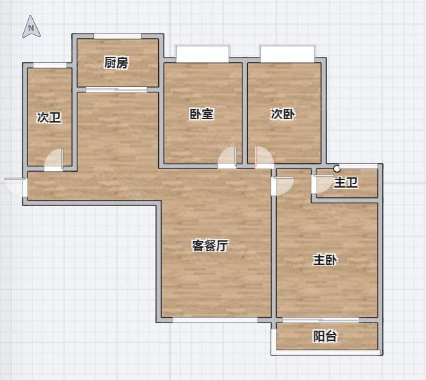 丰辉公园小区3室2厅2卫131.7㎡南北68万