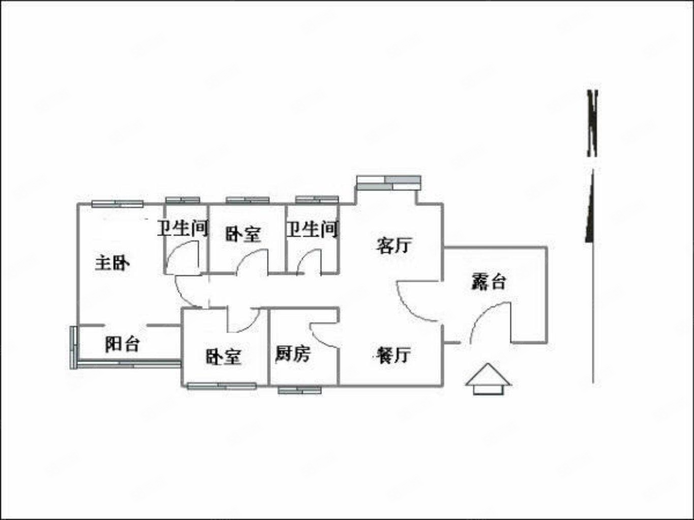 芙蓉佳苑3室2厅2卫135.98㎡南110万