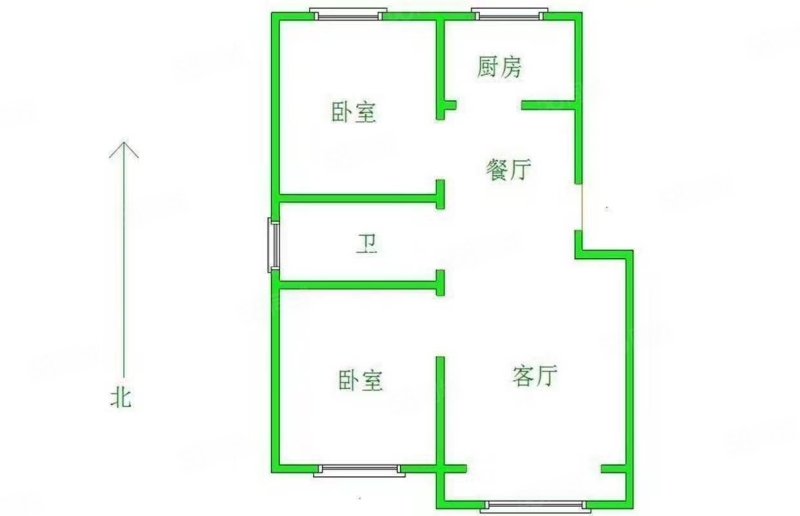 归提寨森林家园(一区)2室2厅1卫65㎡南北63.5万