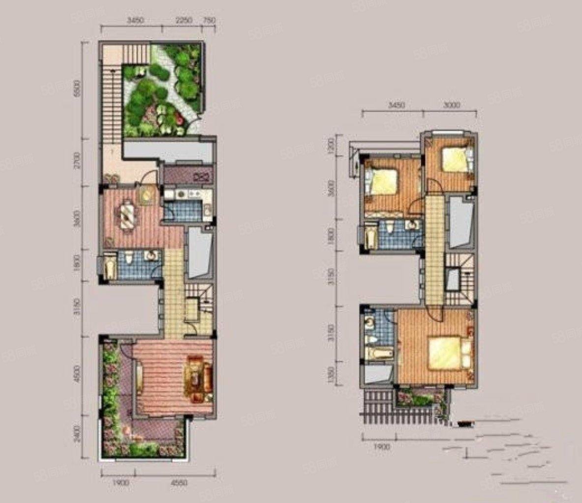 南北通透 融城华府(别墅) 满五 4室3厅 134平 采光好