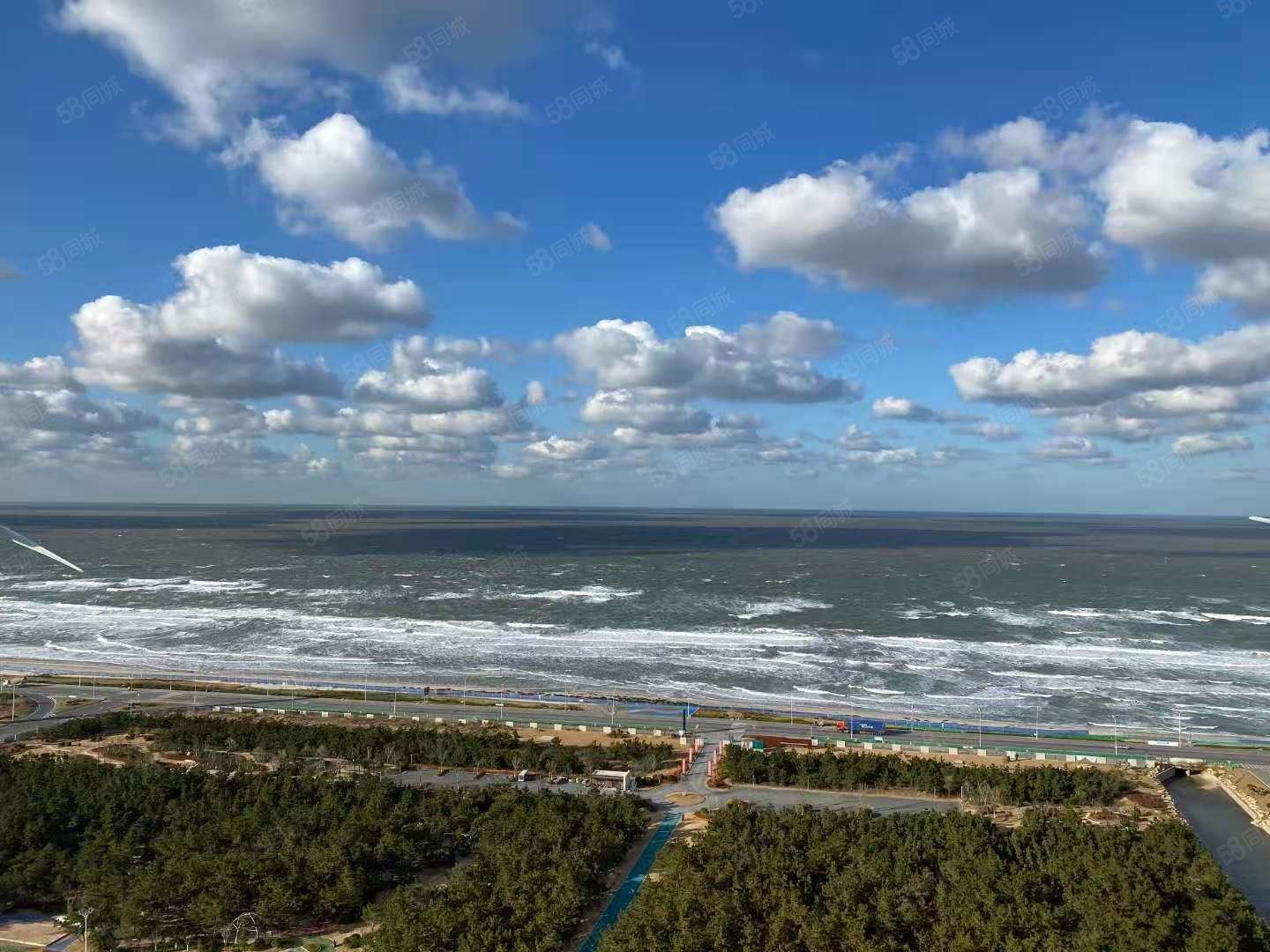 一线海景,精装46平小户型,绿城物业,威海那香海,碧海蓝湾-荣成58同城