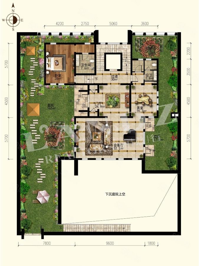 九章別墅5室11廳7衛(wèi)959.92㎡東4950萬