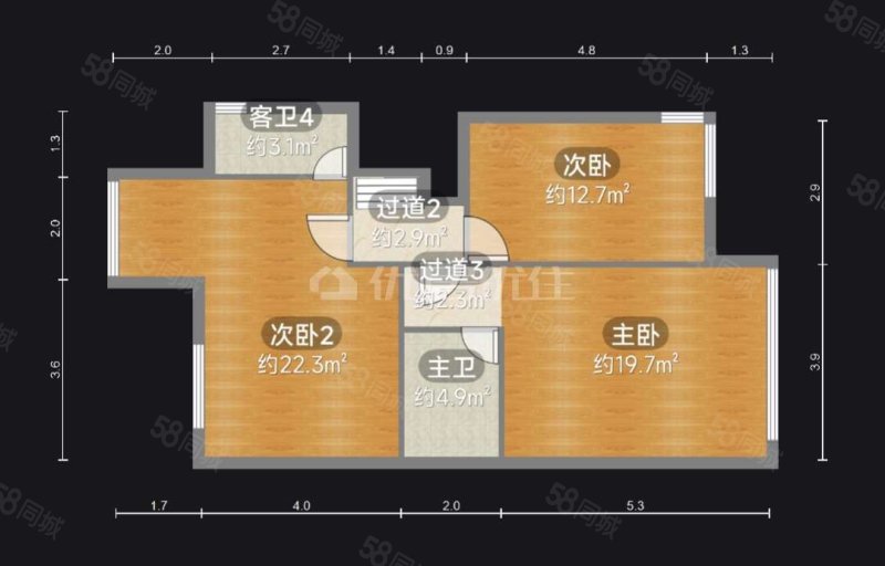 七彩黄金村(别墅)6室3厅4卫294㎡南北132万