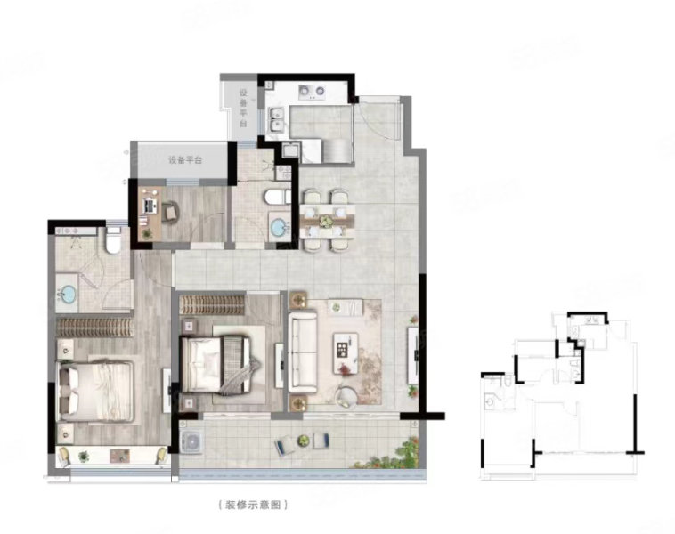 新灵景园3室2厅2卫136㎡南北67万