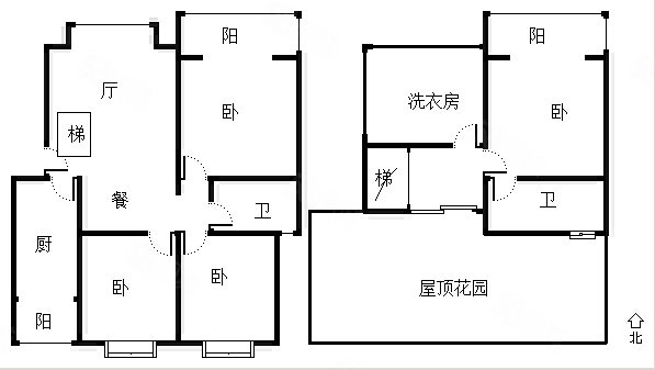 幸福家园水云间4室2厅2卫145㎡北70万