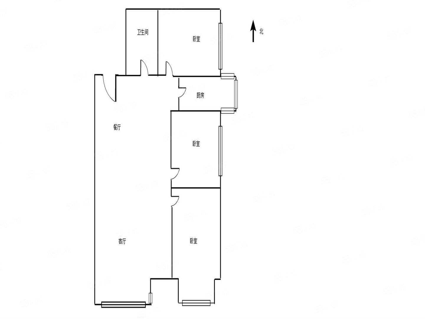 第一城(西区)3室1厅1卫111.93㎡东南118万