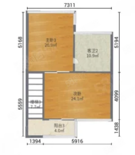 洱海天域(别墅)3室3厅4卫230㎡南北380万