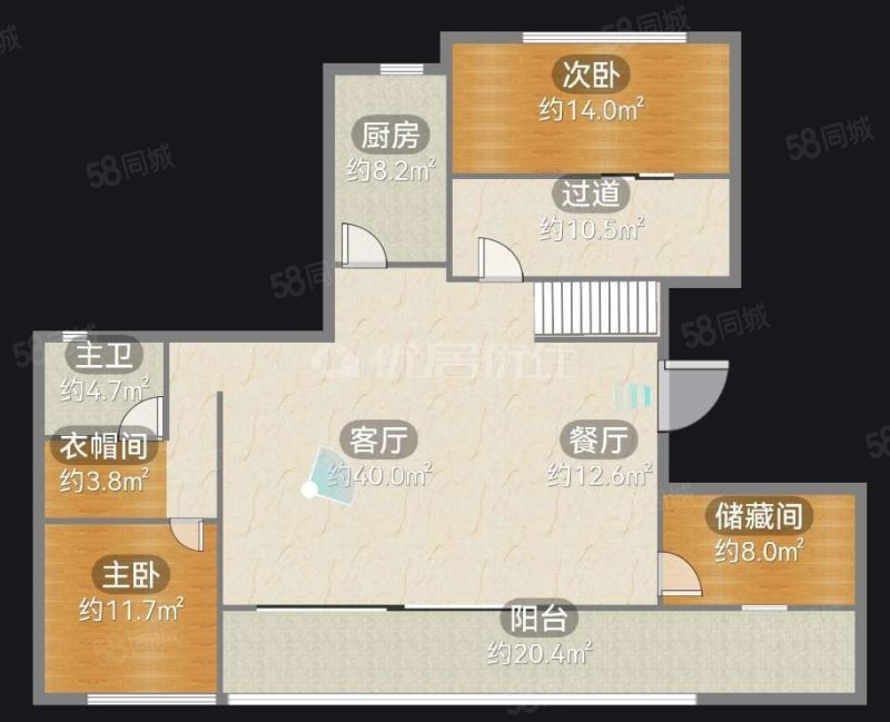 建发和玺4室2厅2卫188㎡南北245万