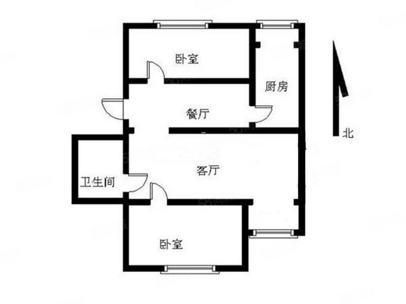 樱花园六区2室1厅1卫94.78㎡南北300万