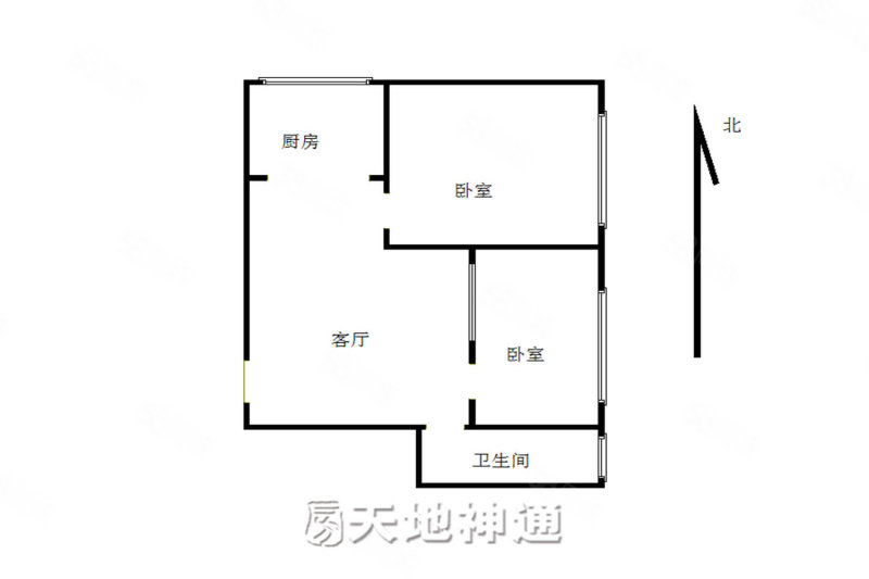 康馨家园2室1厅1卫52.19㎡东北190万