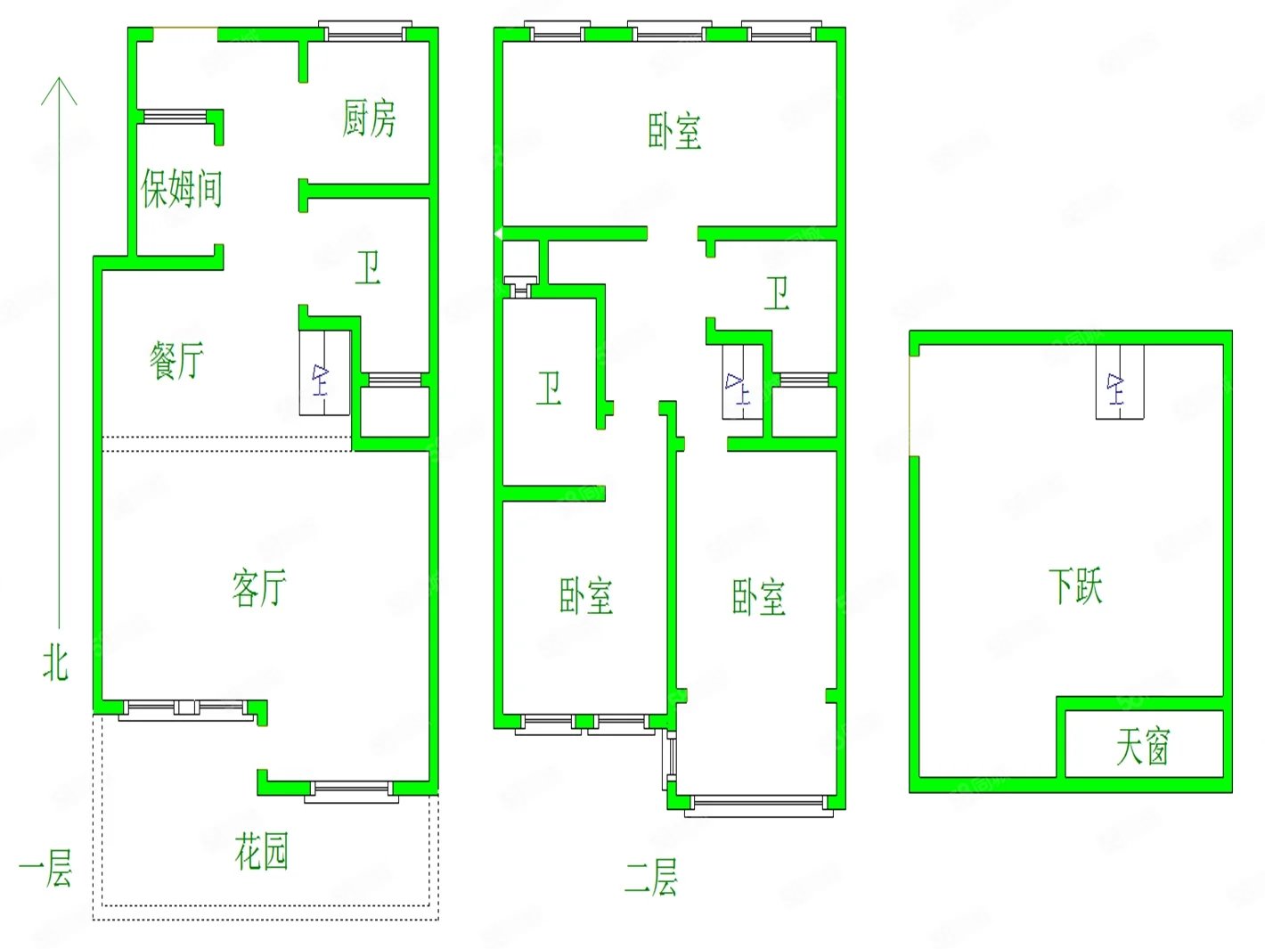 燕大星苑红树湾(别墅)4室2厅2卫226㎡南北385万