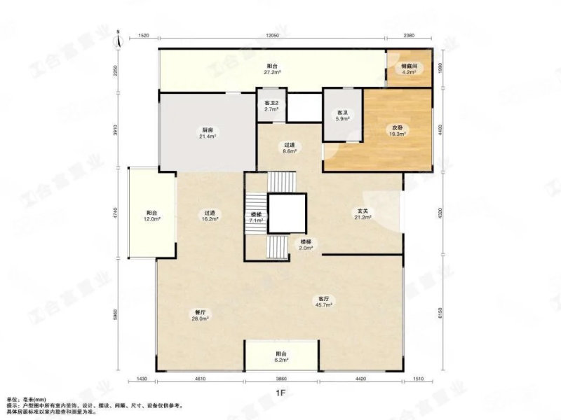 侨建御溪谷(别墅)7室3厅7卫491㎡南北1200万