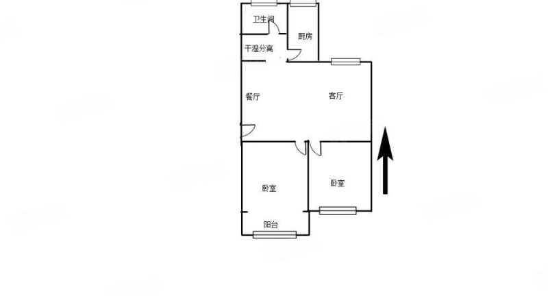 天一畔城美林居(319-358)2室2厅1卫70.4㎡南北75万