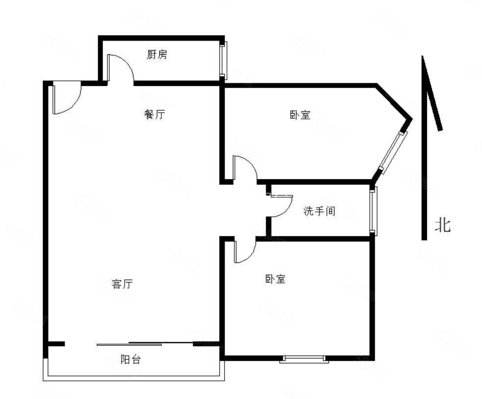 鑫锦家园(三期)2室2厅1卫82.08㎡南150万