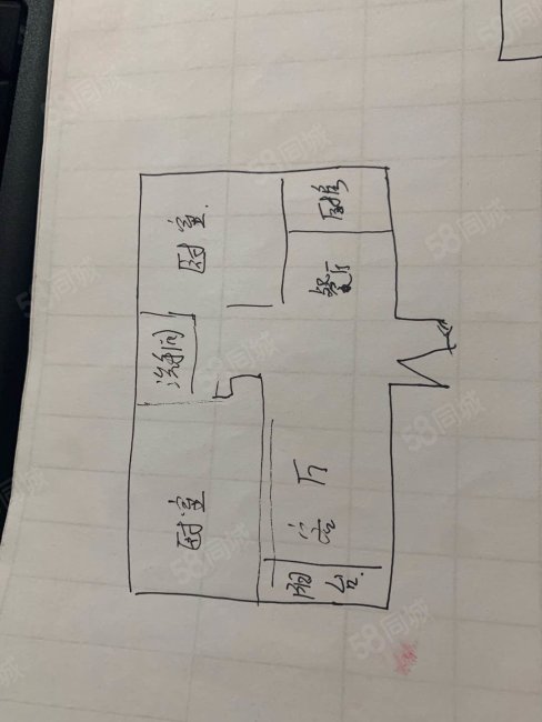 郭西小区2室2厅1卫100㎡南北42万