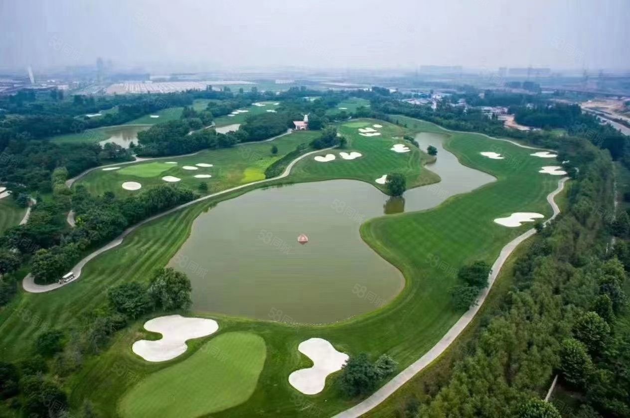 独居特色的郑州改善楼盘,千亩金沙湖高尔夫球场在你家14xxx