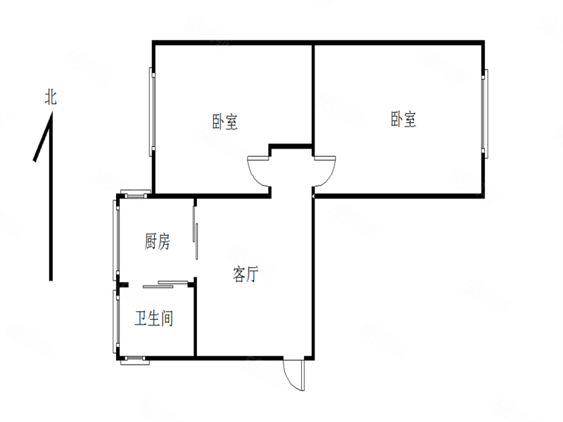 荣乐社区2室1厅1卫55.2㎡东西33万