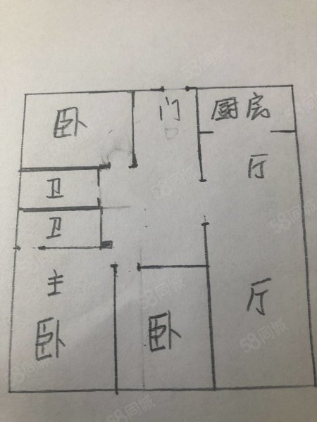 花滩世纪华府3室2厅2卫120㎡南北63万