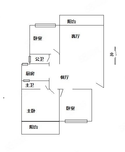 南丰新城3室2厅2卫120㎡北160万