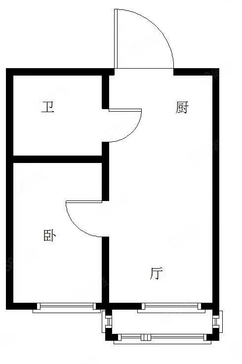 【10图】铁南天园小区55平标准一室一厅南北通军博青山天信红树林河南