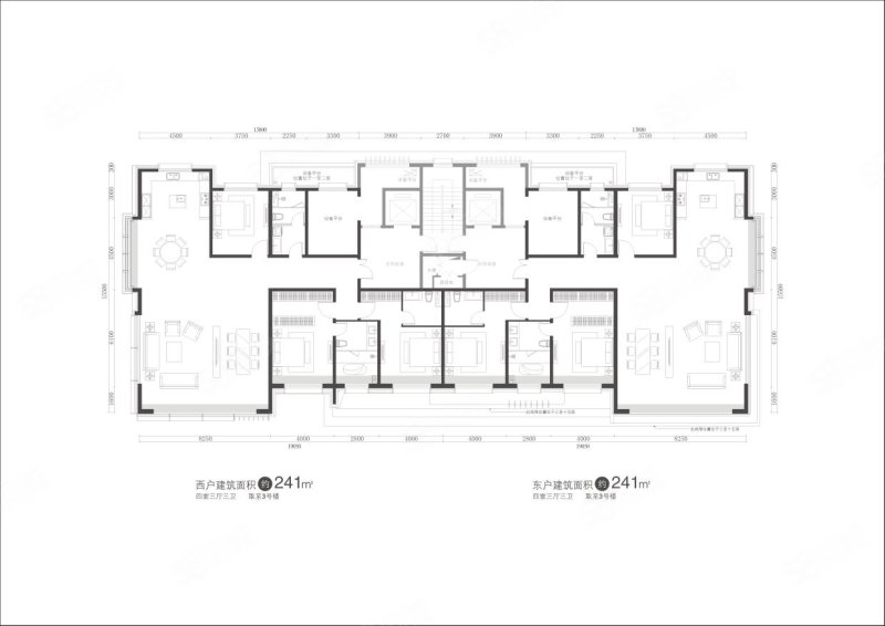 万锦揽月4室3厅3卫241㎡南北529万