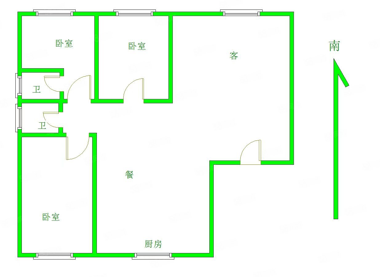 清宜林海岸3室2厅2卫141㎡南北75万