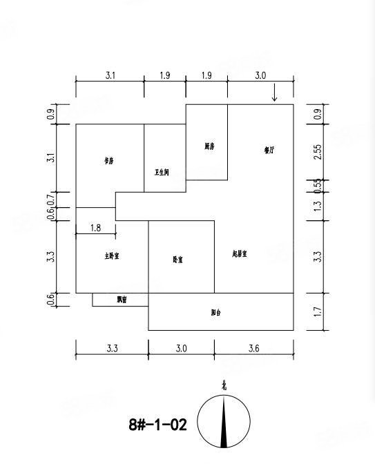 风和雅苑3室2厅1卫111.7㎡南北66万