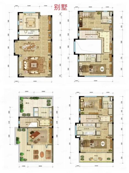 万科珠江东岸别墅南向采光好满五动静分离
