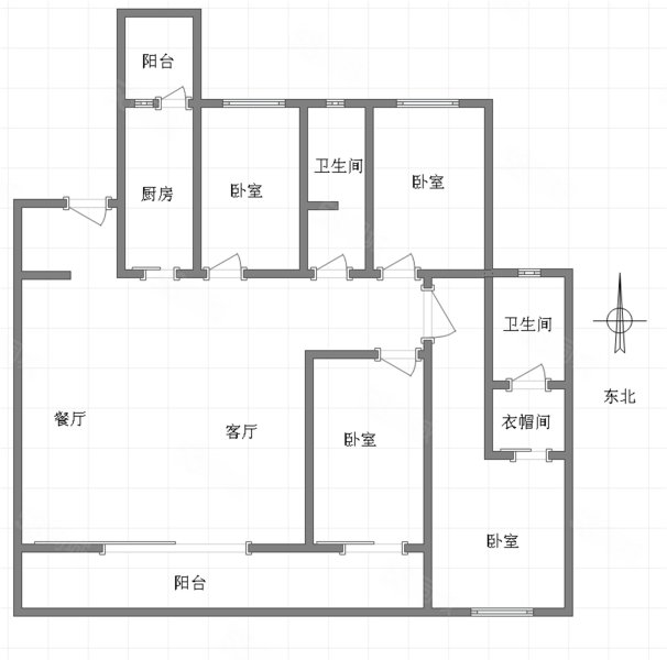 荣盛华府(二期)4室2厅2卫147㎡南158.5万