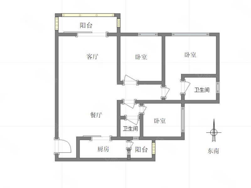 龙湖两江新宸森屿3室2厅2卫112.17㎡东南175万