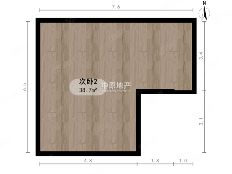 盛世嘉园2室1厅1卫79.12㎡南北105万