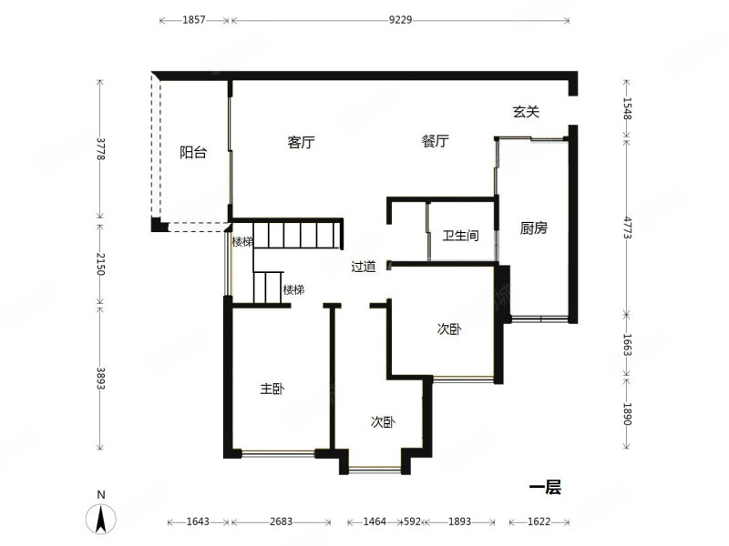 美林湖畔花园5室2厅2卫103.51㎡西南935万