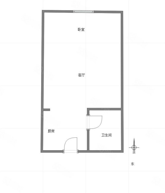 恒大名都(商住楼)1室0厅1卫63㎡南北50万