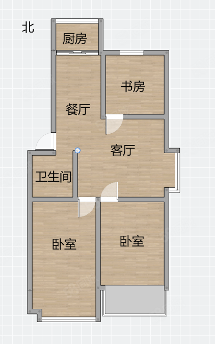 相州A区3室2厅1卫103㎡北55万