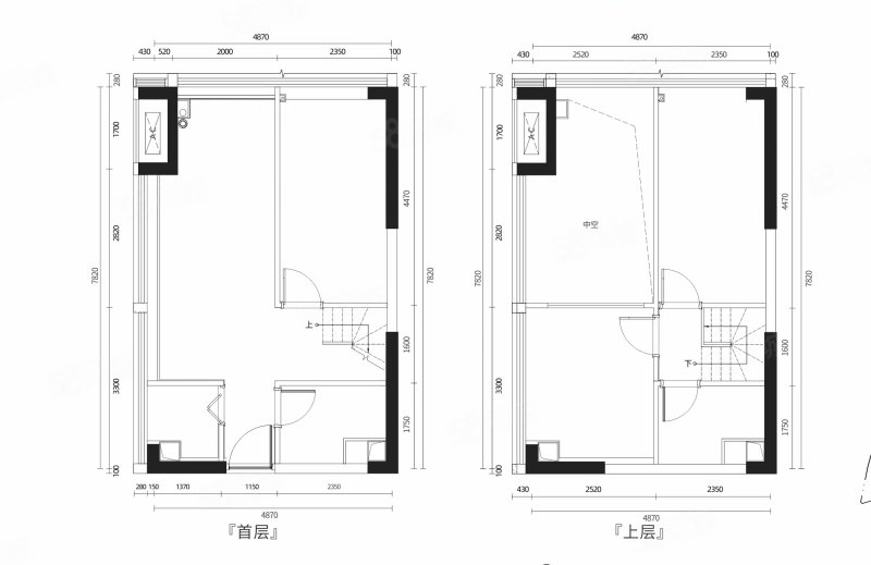 珑远印象翠珑湾(商住楼)3室2厅2卫54.83㎡南北49万