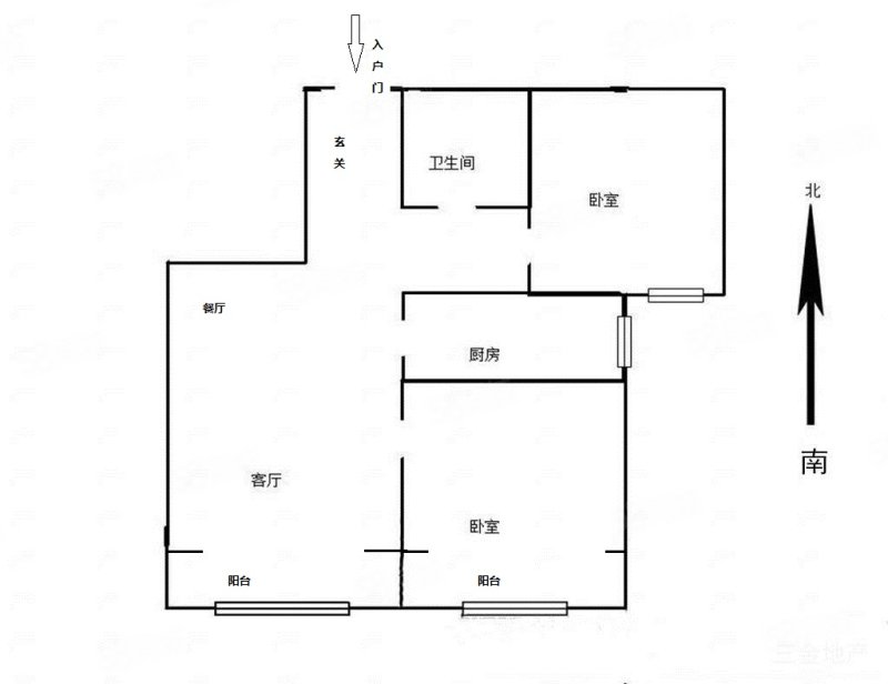 北京城建上河湾(北区)2室2厅1卫73.6㎡南153万