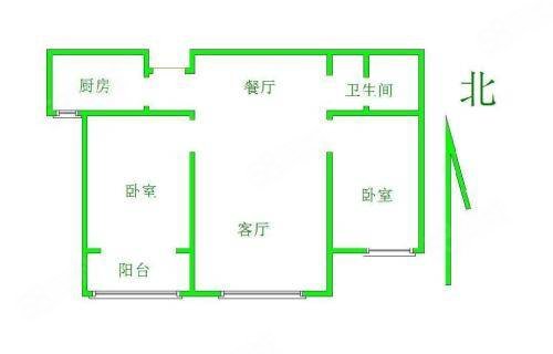 华中假日丽城(C区)2室2厅1卫95.71㎡南90万