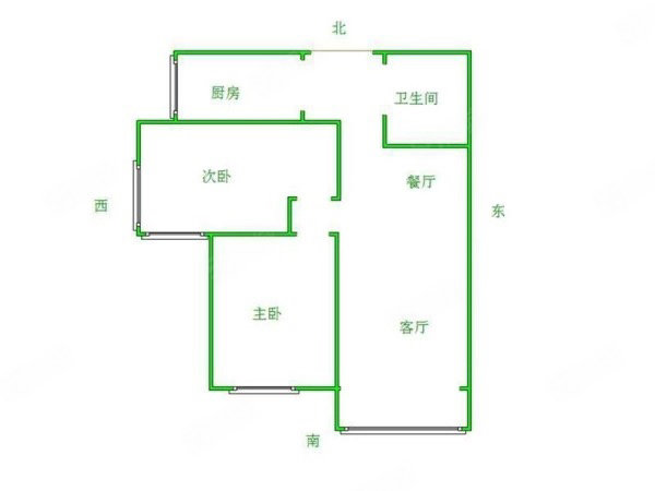 安居东城首府2室2厅1卫103.97㎡南北107万