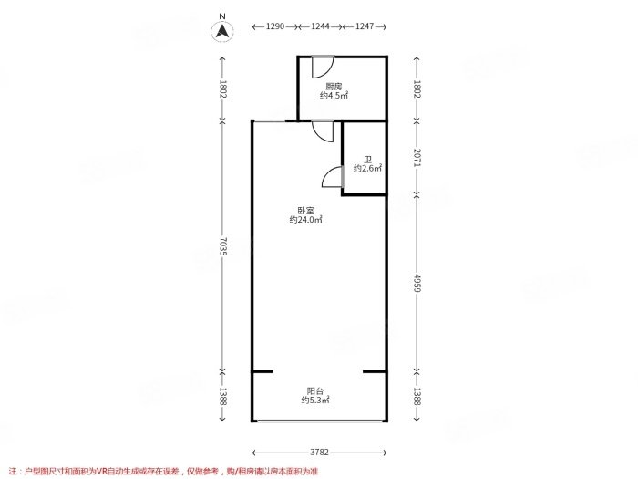 建新南二社区(建新南区)1室1厅1卫41.53㎡南237万