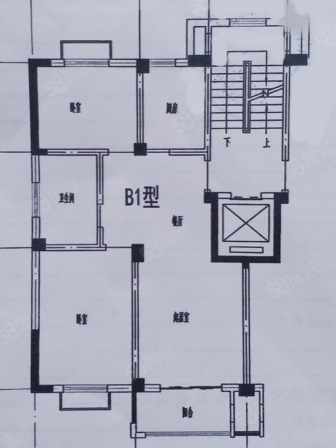 丰润嘉园3室4厅1卫140㎡南北65万