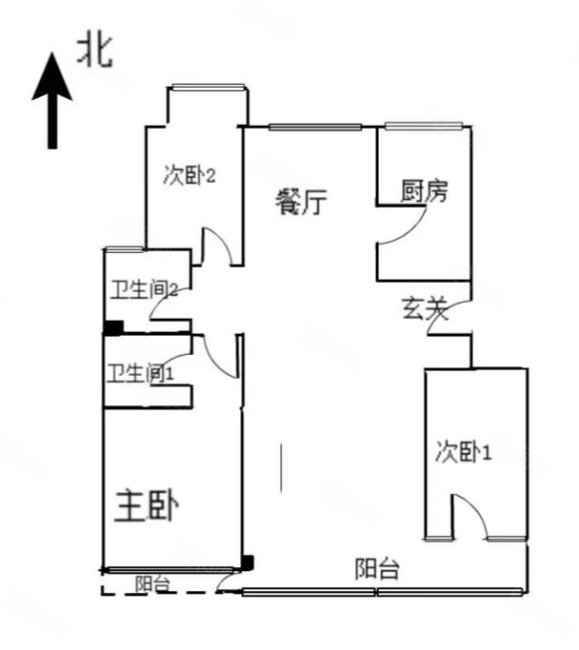 保利心语花园3室2厅2卫129.45㎡南北109万