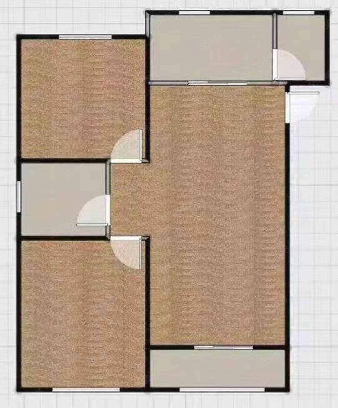 建福小区2室1厅1卫60㎡南北16.5万